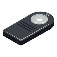 Camera remote control icon, isometric style vector