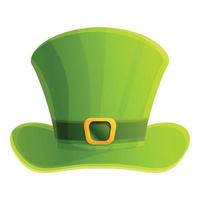 Leprechaun top hat icon, cartoon style vector
