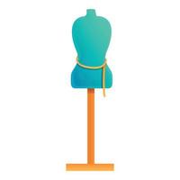 Clothes mannequin icon, cartoon style vector