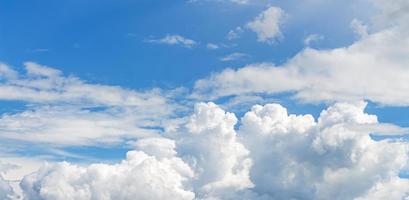 white cloud on blue sky photo