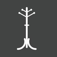 Stand Glyph Inverted Icon vector