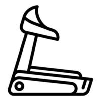 Treadmill icon, outline style vector