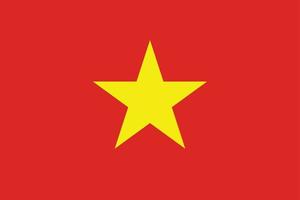 Flag of Vietnam vector illustration