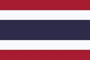 bandera de tailandia vector