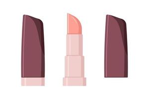Pink Lipstick mock up. vector illustration