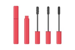 Mascara set of illustrations for design. vector illustration