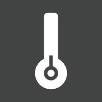 Low Temperature Glyph Inverted Icon vector