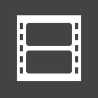Video Glyph Inverted Icon vector
