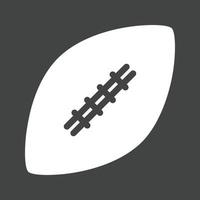 Football II Glyph Inverted Icon vector