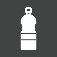 Water Bottle Glyph Inverted Icon vector