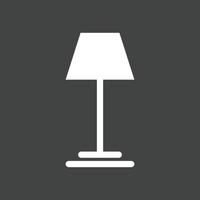 Lamp Glyph Inverted Icon vector