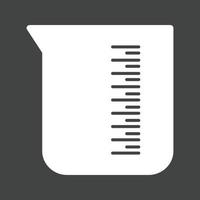 Beaker Glyph Inverted Icon vector