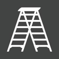 Ladder Glyph Inverted Icon vector