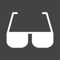 Sunglasses Glyph Inverted Icon vector