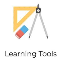 Trendy Learning Tools vector