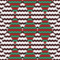 Zig zag wave seamless pattern. Hand drawn lines mosaic ornament. Retro stripes print wallpaper. vector