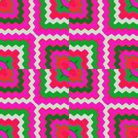 Creative zig zag wave seamless pattern. Hand drawn lines mosaic ornament. Retro stripes print wallpaper. vector