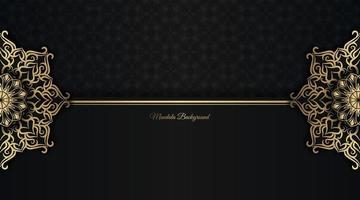 simple background with gold ornament border vector