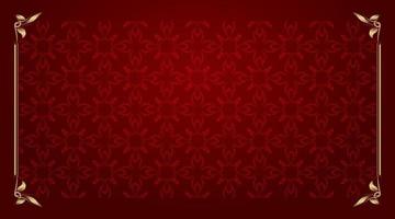 simple background with gold ornament frame vector
