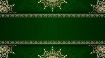 simple background with gold ornament border vector