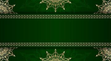 simple background with gold ornament border vector