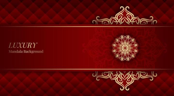 luxury background  with golden mandala