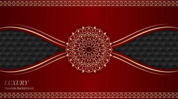 luxury background  with golden mandala vector