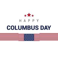 Happy Columbus day design vector