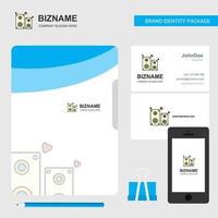 Speaker Business Logo File Cover Visiting Card and Mobile App Design Vector Illustration