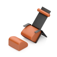 Isometric Chair 3D isolated rendering png