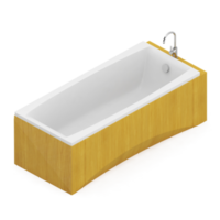 Isometric bathroom items 3D isolated render png