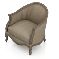 sillón isométrico aislado 3d render png