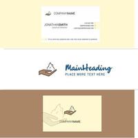 Beautiful Shaving foam Logo and business card vertical Design Vector