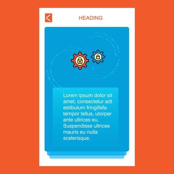 configuración de diseño de banner vertical móvil protegido vector de diseño