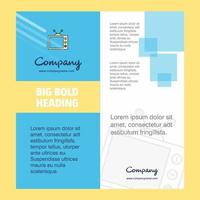 Television Company Brochure Title Page Design Company profile annual report presentations leaflet Vector Background