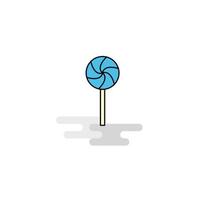 Flat Lollypop Icon Vector