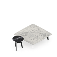 conjunto de mesa isométrica renderização 3d png