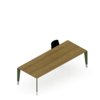 conjunto de mesa isométrica renderização 3d png