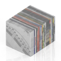 render 3d de libros isométricos png