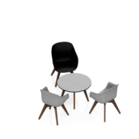 Isometric Chair 3D isolated rendering png