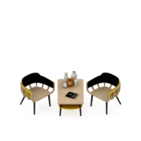 isometrische tafel reeks 3d geven png