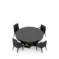 Isometric Table Set 3D render png