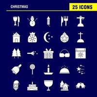 Christmas Solid Glyph Icons Set For Infographics Mobile UXUI Kit And Print Design Include Truck Travel Gift Box Box Calendar Christmas Christmas Collection Modern Infographic Logo and Pictog vector