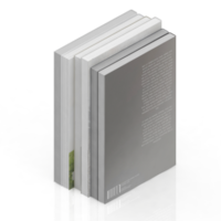 isometrico libri 3d rendere png