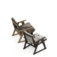 Isometric Chair 3D isolated rendering png