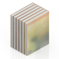 isometrico libri 3d rendere png