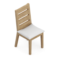 chaise isométrique rendu isolé 3d png