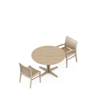 rendu 3d de l'ensemble de table isométrique png