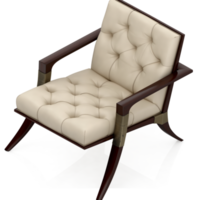 sillón isométrico aislado 3d render png