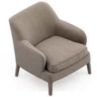 sillón isométrico aislado 3d render png